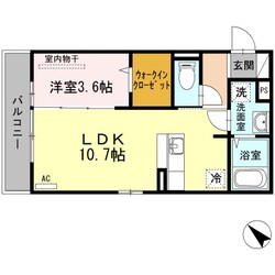 D-room博多駅南の物件間取画像